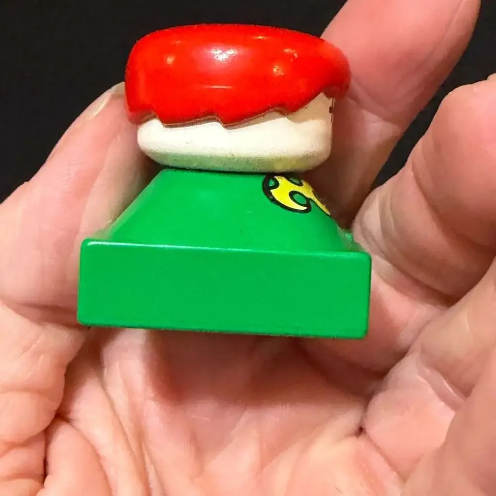 LEGO Duplo Vintage Clown Figure with Green 2x2 Square Base